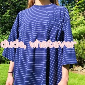 blue striped pocket t 👕🧢💙🦋